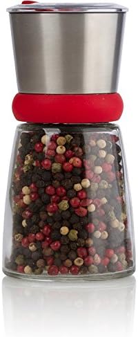 USimplySeason Five Peppercorn (Whole) Blend - Black, White, Pink, Green &amp; Szechuan(Sìchuan) Peppercorn, Filled Adjustable Grinder