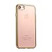 Iphone 7 Case,TongJI Transparent Clear Enhanced Grip [Slim Cushion] for Apple iPhone 7 (4.7)(2016)Gold