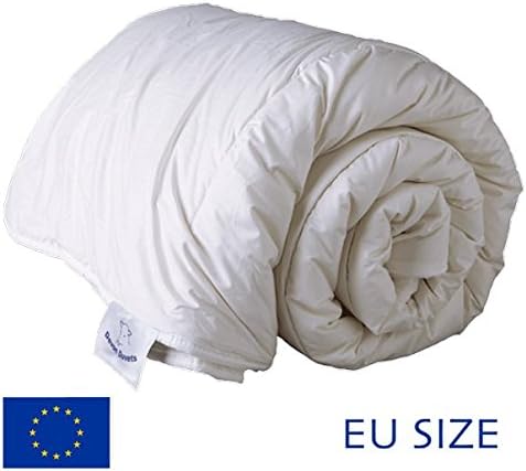 Devon Duvets EU - British Handcrafted Natural Woollen (Wool) Duvet Summer Lightweight 300gsm (European King 240 cm x 220 cm)