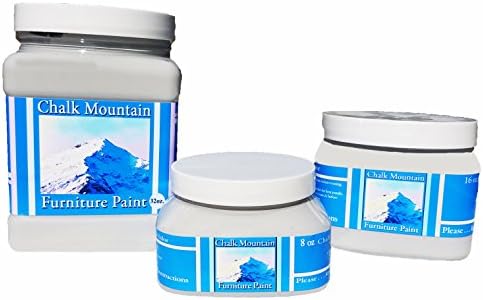 Chalk Style All-in-One Paint: Eco-friendly, matte finish for furniture, home decor, cabinets, and crafts. Low voc and odor. 8 Fl oz #4 Blackboard