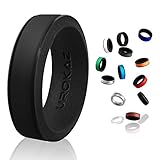 UROKAZ   Silicone Wedding RingBlack   BlackSize 7  Inner Diameter ~ 17.32 mm