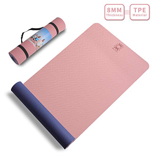 Yoga Mat,High Density Eco Friendly TPE Yoga Workout Mat,Superior