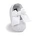Baby Girls Princess Bowknot Soft Sole Cloth Crib Shoes Sneaker 12-18 Months White