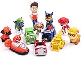 Astra Gourmet Paw Patrol Cake Topper | 12 pcs Set | Mini Toy Figures For Cake Cupcake Decorations Party Favors