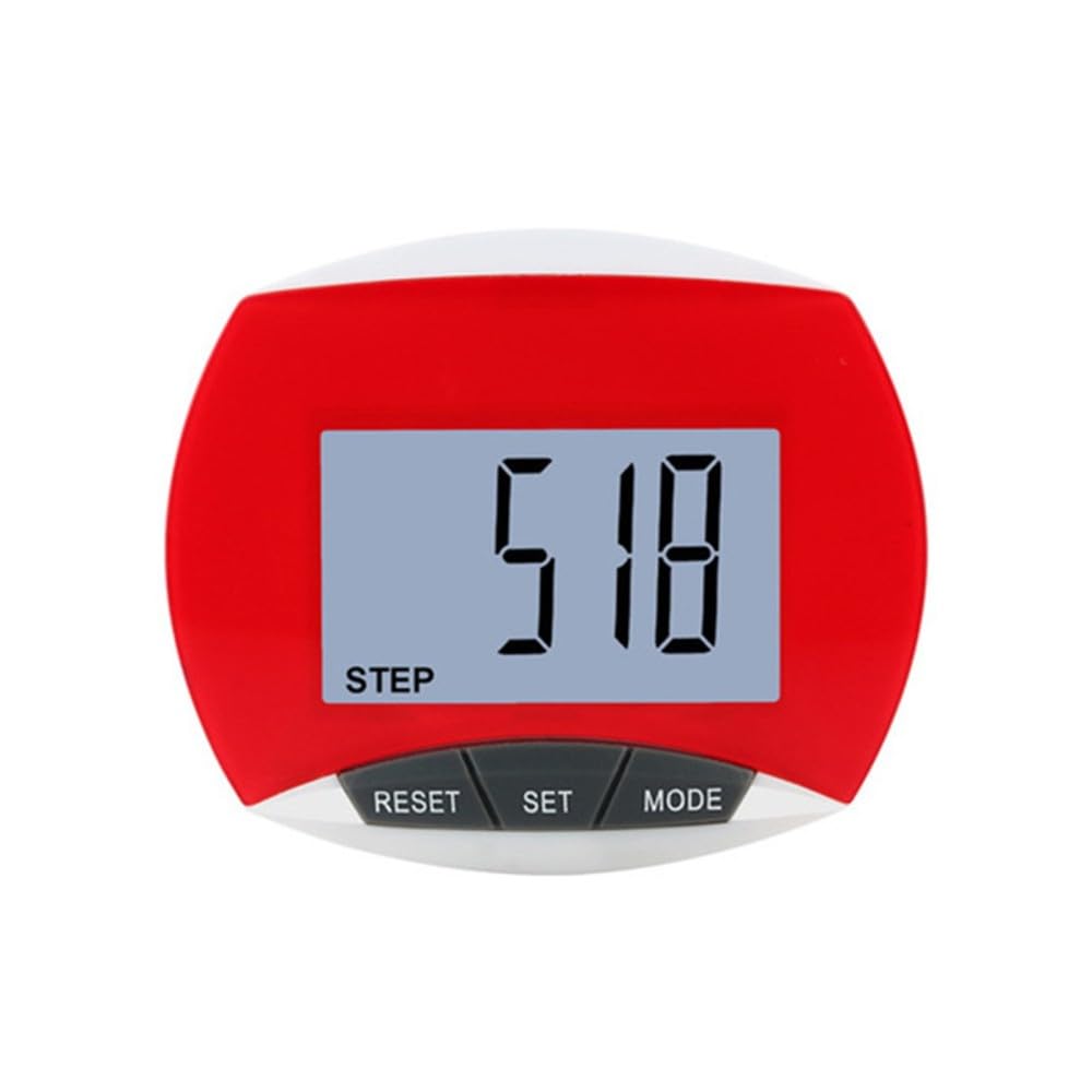 Simple 3D Pedometer,Walking Step Counter W/clip Digital Large LCD Display for Old People Calorie Counting Health Monitoring Fitness Activity Tracker