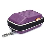 Purple Hard Shock Resistant Compact Digital Camera Case for Canon PowerShot SX620 SX720 HS G9 X Nikon COOLPIX A900 W100 Panasonic Lumix DMC TZ90 TZ85 TZ57 Sony Cyber-Shot DSC WX500 HX90 RX100