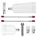 PointZero Dual Action Gravity-Feed 20cc and 40cc Airbrush Set with 3 Nozzle Sets (0.2, 0.3, & 0.5mm Needles Fluid Tips and Air Caps)