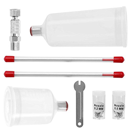 PointZero Gravity-feed 2cc and 4cc Airbrush Set (.2mm .3mm .5mm)