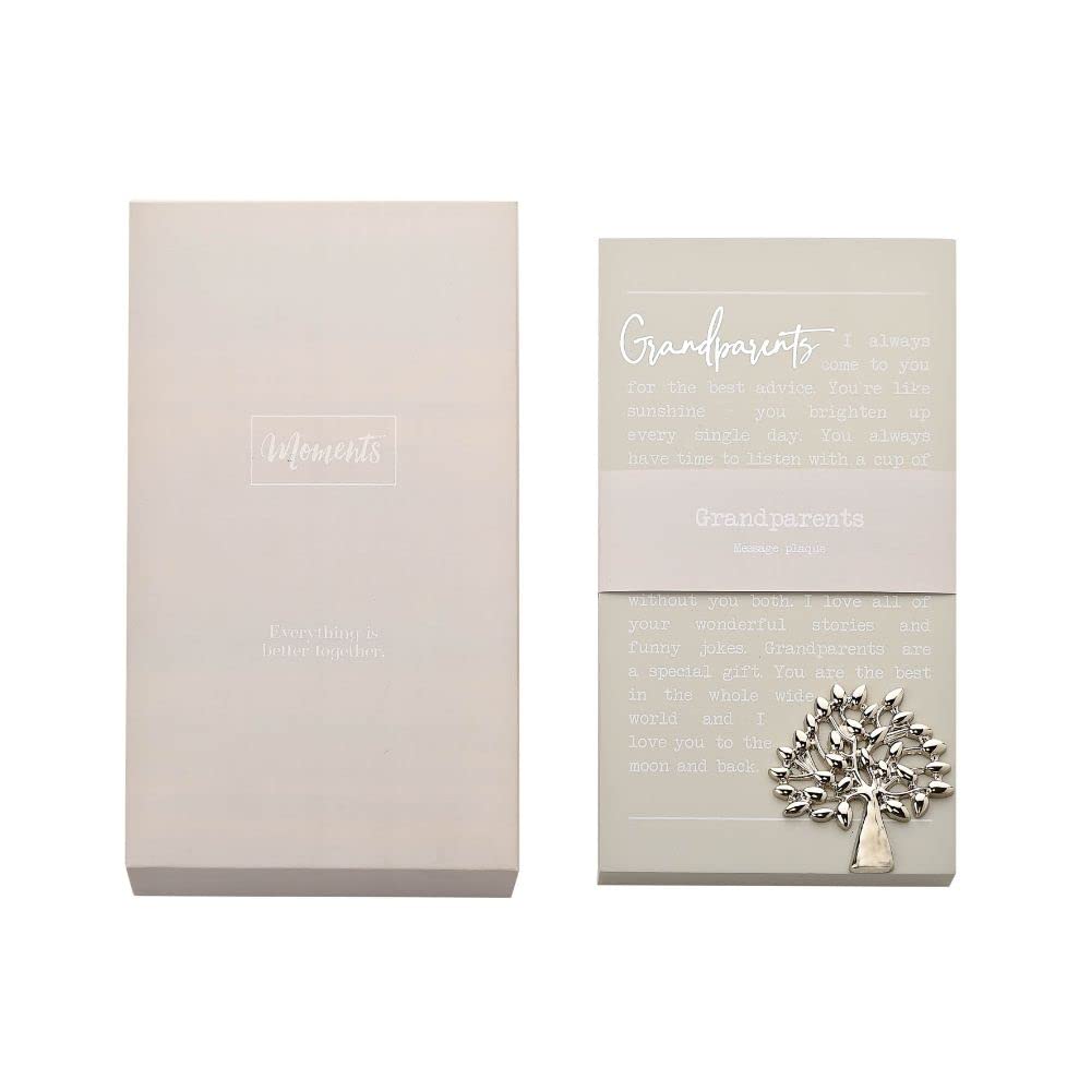 "Grandparents" Sentimental Moments Message Plaque Freestanding Or Hanging Gift MO112