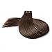 SeaShine Tape in Hair Extensions #2 Dark Brown 100% Remy Human Hair Extensions Silky Straight for Fashion Women 20 Pcs/Package(18Inch #2 40g)