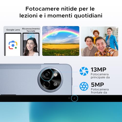 Luzglo P11 Android 16 Tablet 11 Inch, 48GB RAM+128GB ROM (2TB TF), 90Hz, T7250 Octa-Core, 8800mAh, 13MP+5MP, Gemini AI, Widevine L1, Face ID, GPS, FM, Tablets with Keyboard and Pen, Grey