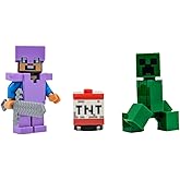 LEGO Minecraft: Steve Minifigure with Creeper and TNT - Ages 6+