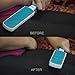 Lint Brush Pet Hair Remover - Reusable Cat Hair Removal Pet Hair Remover for Furniture Clothes Sturdy Handle Dog Lint Brush with Self-Cleaning Base (Upgrade Version Red)