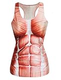 Ninimour- Women Digital Printed Sleeveless T Shirt Vest Tank Tops (Muscle)