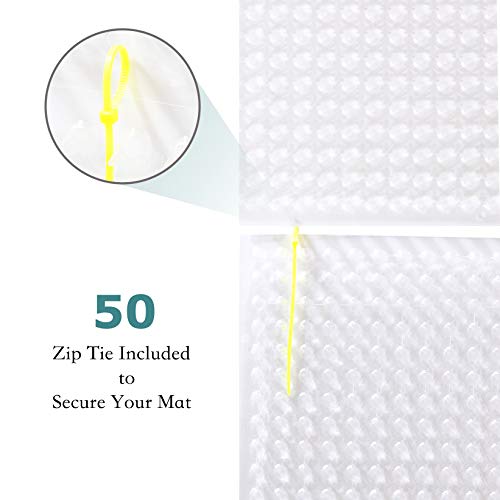 Zipcase Cat Repellent/Deterrent Outdoor Scat Mat for Cats, Dogs, Pests Covers 12 Sq.ft, 16 x 13 Inches, 8 Pack