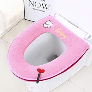 Yuzhijie Toiletzitkussen met dikke toiletbedekking toiletbril rits toilet, 6