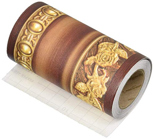 image for FIXPIX Royal Tulip Peel and Stick Wall Border Easy to Apply (Neutral G