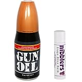 GUN OIL Silicone Lubricant - Hypoallergenic Silicone-Based Lubricant Enriched With Aloe Vera & Vitamin E For Maximum Comfort And Long-Lasting Lubrication ( 8 Fluid Ounce - 236 Milliliter )