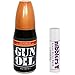 Gun Oil Silicone Personal Lubricant 8oz Bottle with Free Sensual Prelude Nibblers Lip and Body Balm