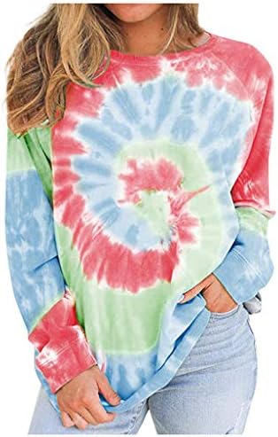 KYLEON Womens Sweatshirt Tie Dye 