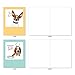 The Best Card Company - 10 Blank Dog Cards Assorted (4 x 5.12 Inch) - Adorable Boxed Animal Note Cards for All Occasions - Dogs & Doodles M6582OCB