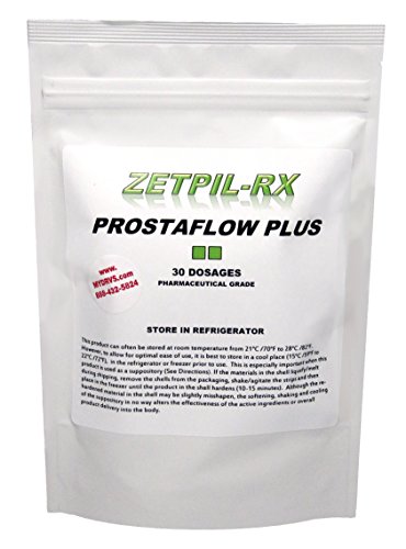 Zetpil Prostaflow Plus, 30 Suppositories, Supports Healthy Prostate, Highest Absorption Rate, No Degradation, Nutrients Bypass Stomach and Liver Zetpil Prostaflow Plus, 30 Suppositories, Supports Healthy Prostate, Highest Absorption Rate, No Degradation, Nutrients Bypass Stomach and Liver