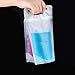 Hestya (50 Packs) Drink Bags Stand up Reclosable Zipper Drinking Pouches, 5.1 by 9.1 Inches, Translucent, 8 mil