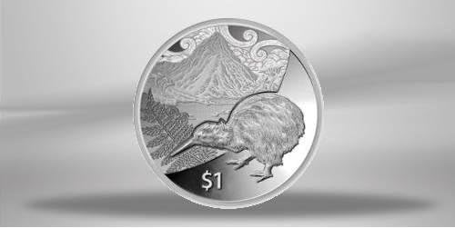 NEW ZEALAND / Neuseeland / Nouvelle Zélande - 1 $ Silver Dollar " Kiwi & Mitre Peak " 2014 1Oz SILVER - Proof + COA + Gift Box