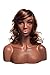 (MZ-S3) ROXYDISPLAY Female mannequin head to shoulder portrait style, with ears pierced