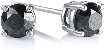 La4ve Diamonds1/4-2.00 Cttw Black Diamond Stud Earring in Sterling Silver
