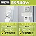 Ideal Security Inc. SK940W DX Push-Button Handle Set for Storm and Screen Doors with Key Lock, White