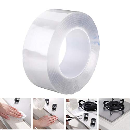 Caulk Strip Waterproof Tape Strip Mildew Proof Repair Tape for Kitchen, Bathroom, Tub Shower, Floor, Wall Edge Protector (Transparent and 16.5Feet Length)