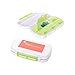 4ucycling 2 Pack Easy Carry Divided Vitamin Medicine Box Pill Case Tight Lock 6 Compartment for Daily Using