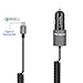 Meagoes Dual Quick Charge 3.0 Type C Car Charger Adapter Compatible Samsung Note 9/8, Galaxy S9/S9+/S8 Plus, LG V35/G7 ThinQ/V30, HTC U12+/U11, Moto Z3/Z2 Play/Z Droid, with Built-in Coiled USB C Cord