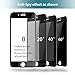 Klearlook Privacy Series 9H 3D Curve Full Coverage Anti-Scratch Tempered Glass Screen Protector, Black Frame with Matte Back Film for iPhone 7 Plus (1+1 Pack)