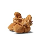 Zutano Baby Velour Bootie - Caramel, 12 Months
