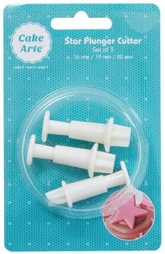 Star Plunger Cutter Set Cake Decorating Fondant Sugarcraft Icing Flower Modeling Embossing Spring Blossom Tool Mold (3/Set)