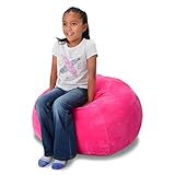 Stuffed Animal Storage Bean Bag Pink Extra Large 38 Inch Size Extra Soft Perfect Storage Solution For Kids Stuffed Animals Toys Or Household Supplies Kids Organizer