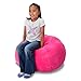 ddmy import inc Stuffed Animal Storage Bean Bag Pink Extra Large 38 Inch Size Extra Soft Perfect Storage Solution For Kids Stuffed Animals Toys Or Household Supplies Kids Organizer