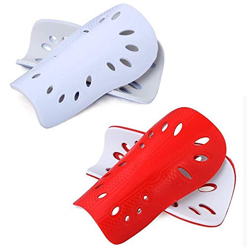 YOURJOY 2 Pack Soccer Shin Pads, Kids Soccer Shin Guards Board, Perforated Breathable & Protective Gear for 3-10 Years Youth, Child,Teenagers, Boys, Girls - Thumbnail 5