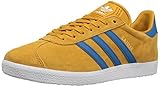 Adidas Originals Men's Gazelle Lace-up Sneaker,St Nomad Brown/Yellow Core Blue/White,11 M US