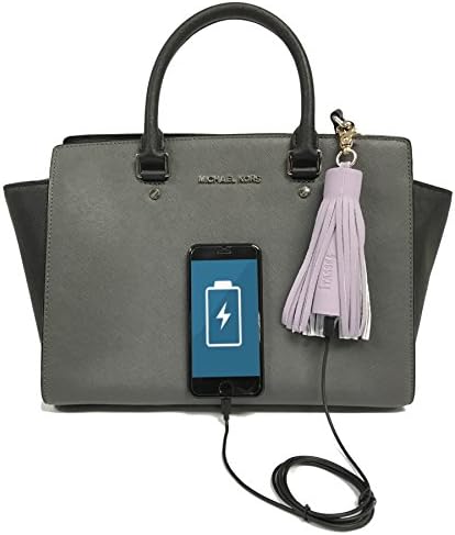 iTassel - Portable Rechargeable Power Bank Battery for any Wireless Device - Charge your Device anywhere &amp; look good doing it! - Lilac