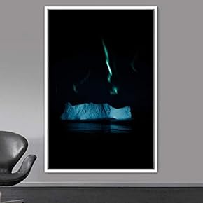 signwin Framed Canvas Wall Art Night View Landscape...