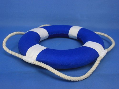Handcrafted-Nautical-Decor-Vibrant-Blue-Lifering-with-White-Bands Handcrafted-Nautical-Decor-Vibrant-Blue-Lifering-with-White-Bands