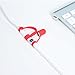 FRTMA [4-Piece] Compatible with Apple Pencil Cap/Apple Pencil Tip Cover/Cable Adapter Tether/Apple Pencil Cap Holder Compatible with iPad Pro Pencil, Red