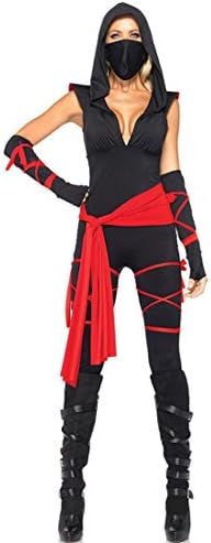 JQUAL Halloween costume, cosplay Sexy Female ninja 001 (M, BLACK)