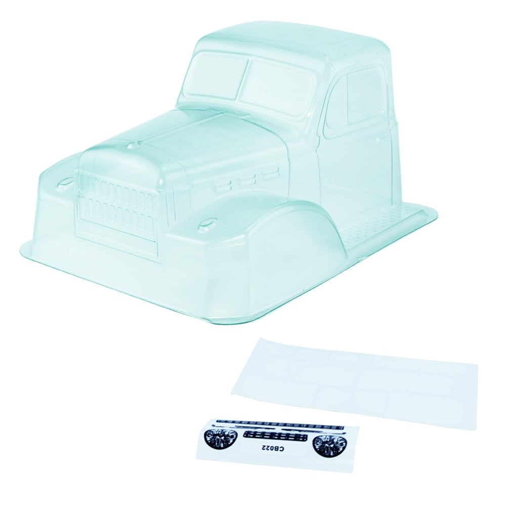 Photo 1 of 1/10 for Dodge Power Wagon Cab PC Clear Body for RC Crawler Axial SCX10 TRX4 RC 12.3inch 313mm