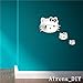 Alrens_DIY(TM) 3pcs Cute Cats Crystal DIY Mirror Effect Reflective 3D Wall Stickers Home Decoration Living Room Bedroom Bathroom Decor Mural Decal adesivo de Parede Removable Kid's Room Design Art