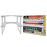 Edenware Expandable Spice Rack and Cabinet Organizer, 64 Spice Jar Rack Stackable Organizer- Storage Cabinet Cupboard- Kitchen Plastic Spice Shelf -100% Qlty GUARANTE