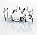 LOVE sign Cookie Cutter, Premium Food-Grade Stainless Steel, Dishwasher Safe